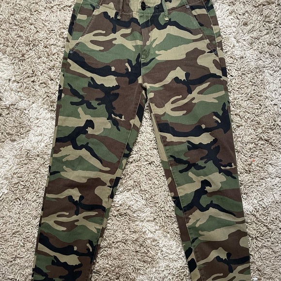 Rag & Bone camouflage pant Buckley frayed hem size 25 - Picture 7 of 13